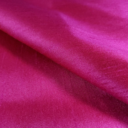 PINK VALENTINE FUCHSIA RED FAUX SILK DUPIONI 58"