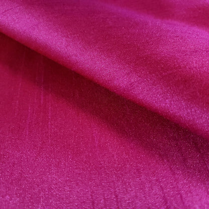 PINK VALENTINE FUCHSIA RED FAUX SILK DUPIONI 58"