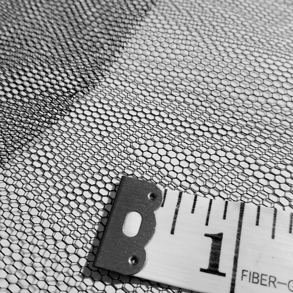 HARD NET HEX MESH BLACK