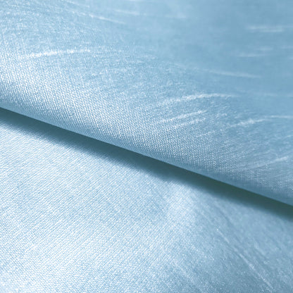 BLUE FROSTED TURQUOISE FAUX SILK DUPIONI 58"