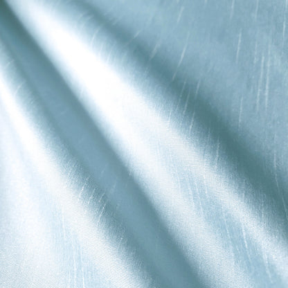 BLUE FROSTED TURQUOISE FAUX SILK DUPIONI 58"