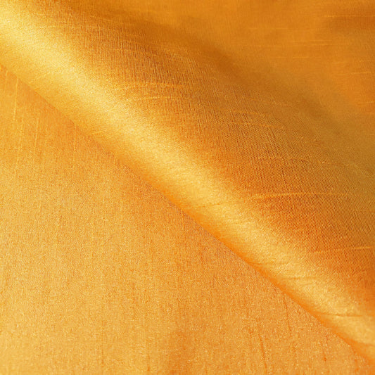 ORANGE PUMPKIN FAUX SILK DUPIONI