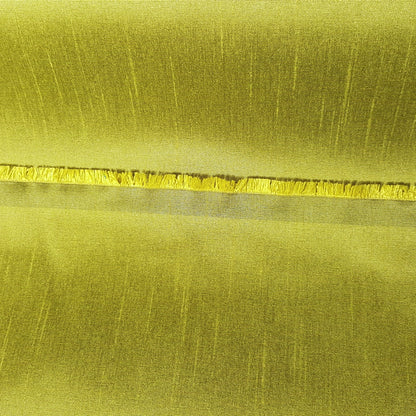 GREEN YELLOW CELERY CHARTREUSE FAUX SILK DUPIONI 58"