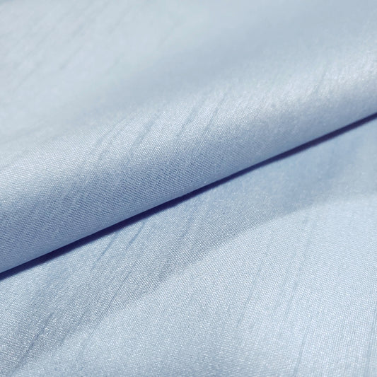 BLUE CLOUDFAUX SILK POLY DUPIONI