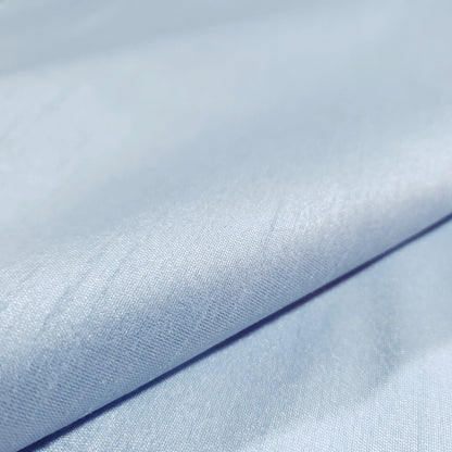 BLUE CLOUDFAUX SILK POLY DUPIONI