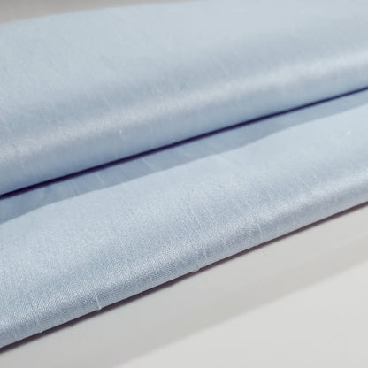 BLUE CLOUDFAUX SILK POLY DUPIONI