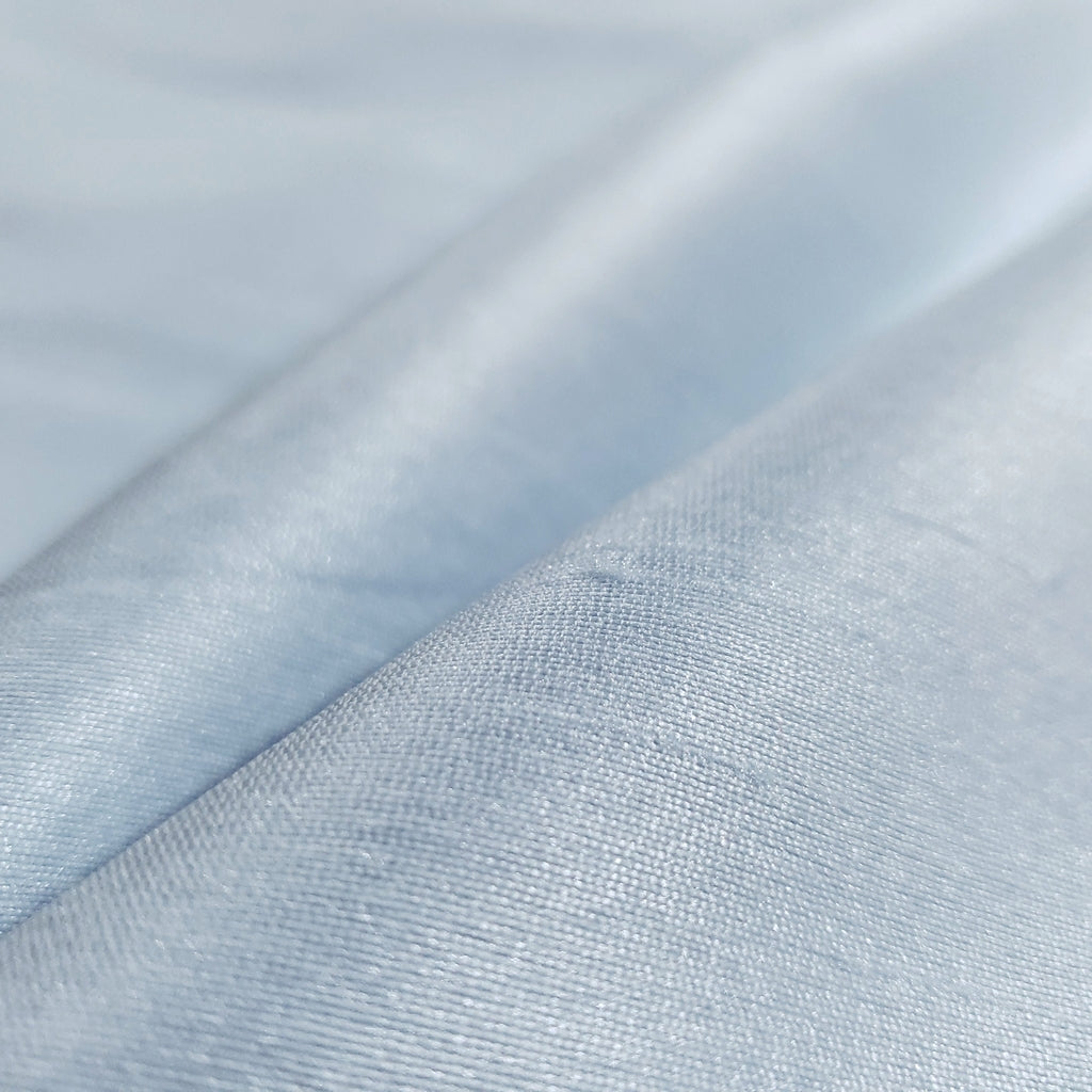 BLUE CLOUDFAUX SILK POLY DUPIONI