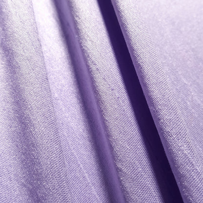 PURPLE LILAC FAUX SILK DUPIONI