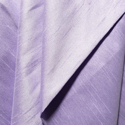 PURPLE LILAC FAUX SILK DUPIONI