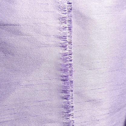 PURPLE LILAC FAUX SILK DUPIONI