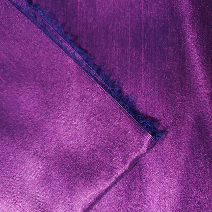 PURPLE MAGENTA BLUE FAUX SILK DUPIONI
