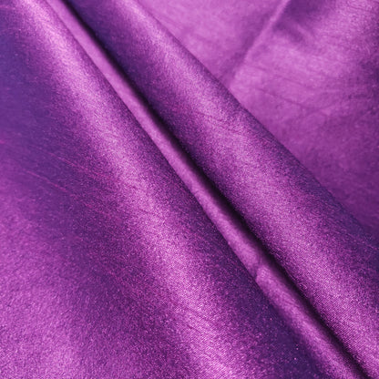 PURPLE MAGENTA BLUE FAUX SILK DUPIONI