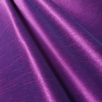 PURPLE MAGENTA BLUE FAUX SILK DUPIONI