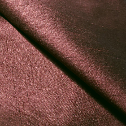RED MAROON BURGUNDY FAUX SILK DUPIONI
