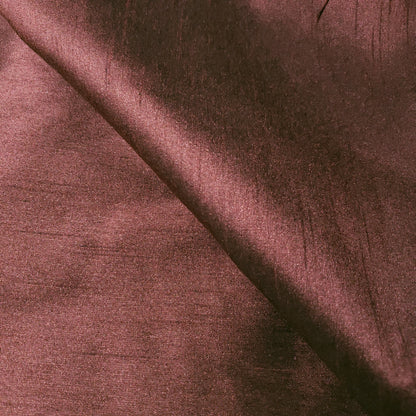 RED MAROON BURGUNDY FAUX SILK DUPIONI