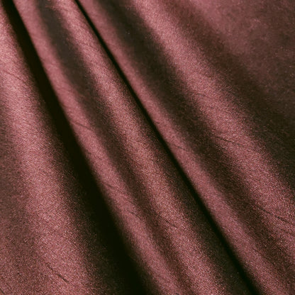RED MAROON BURGUNDY FAUX SILK DUPIONI