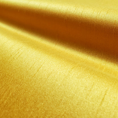 YELLOW MUSTARD FAUX SILK DUPIONI
