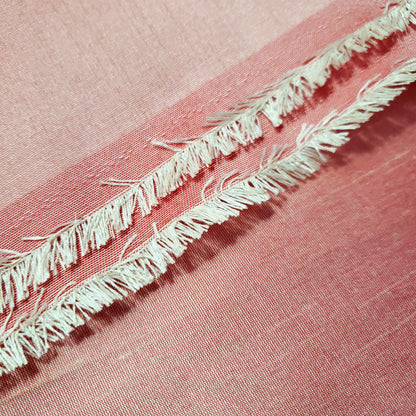 PINK PEARL CORAL FAUX SILK DUPIONI