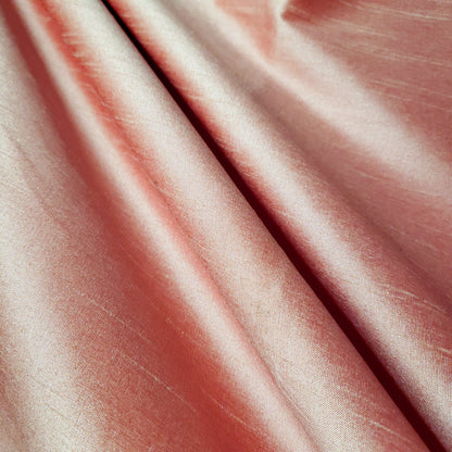 PINK PEARL CORAL FAUX SILK DUPIONI