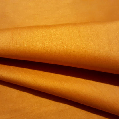 ORANGE PUMPKIN FAUX SILK DUPIONI