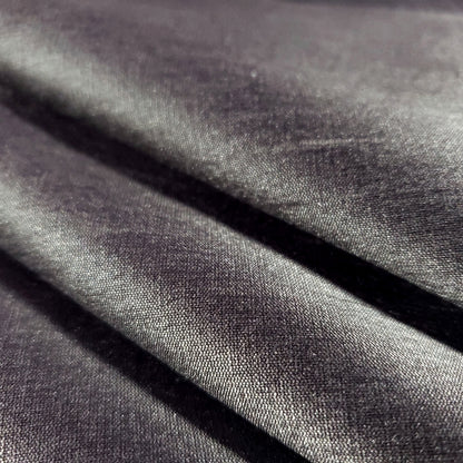 GRAY CHARCOAL SEAL FAUX SILK DUPIONI