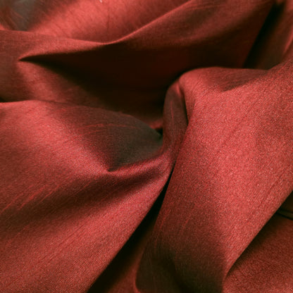 RED BURGUNDY LAMBRUSCO FAUX SILK DUPIONI 58"
