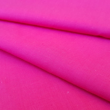 COTTON BLEND BROADCLOTH PINK FUCHSIA