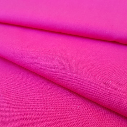 COTTON BLEND BROADCLOTH PINK FUCHSIA