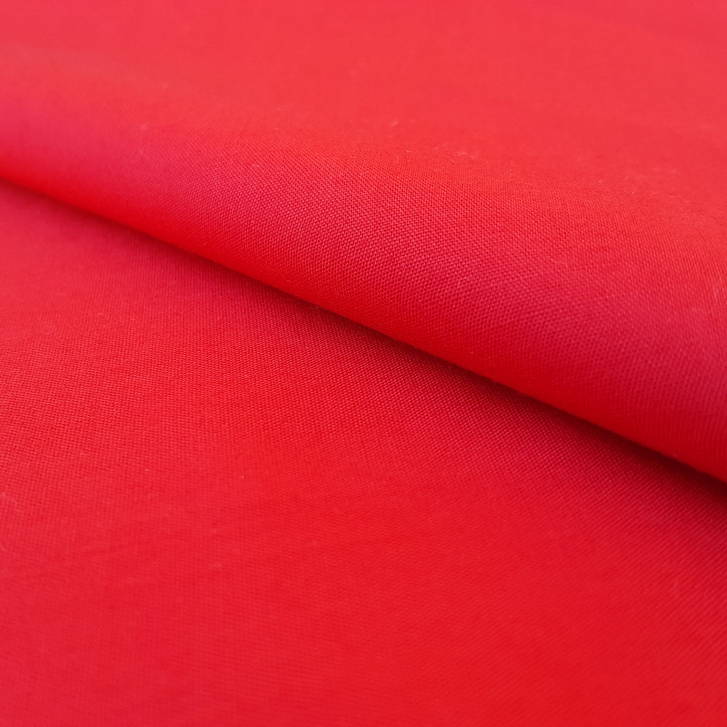 COTTON BLEND BROADCLOTH RED