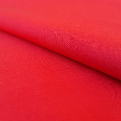COTTON BLEND BROADCLOTH RED