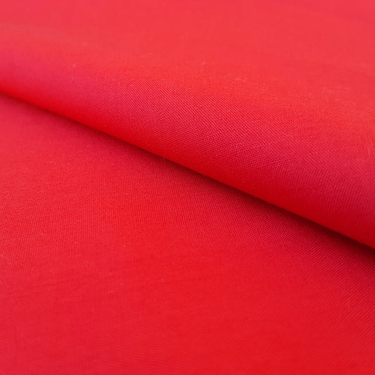 COTTON BLEND BROADCLOTH RED