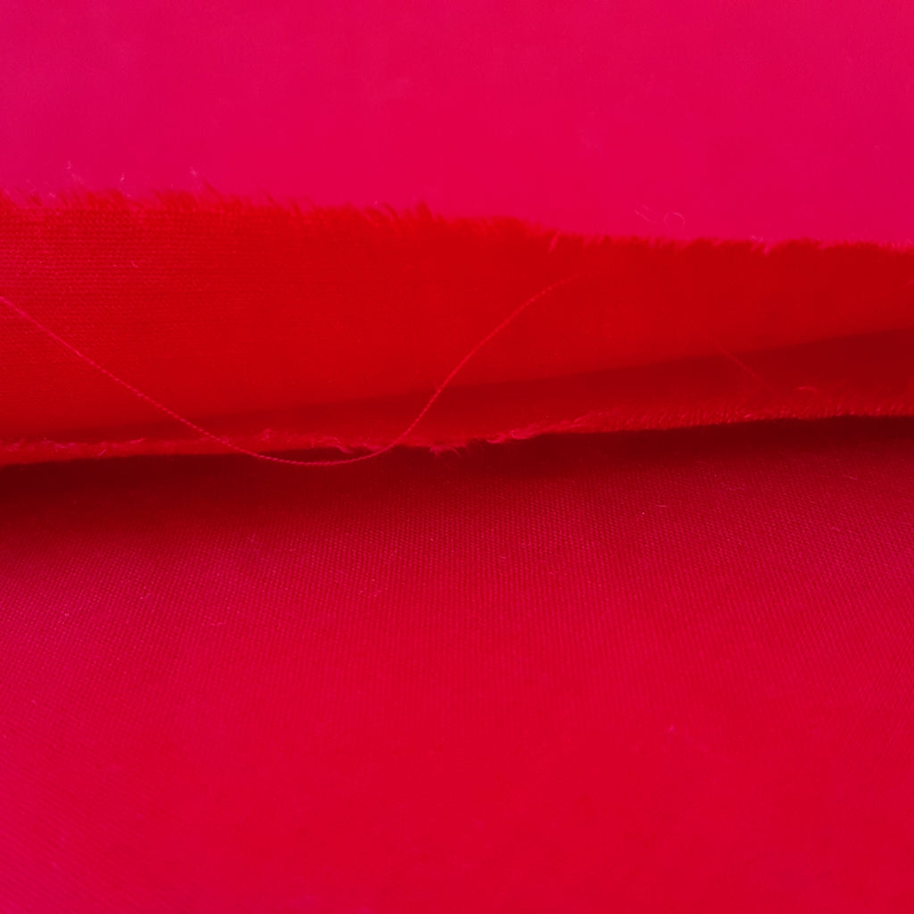 COTTON BLEND BROADCLOTH RED