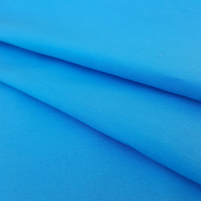 COTTON BLEND BROADCLOTH BLUE TURQUOISE