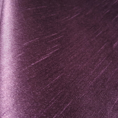 PURPLE DUSTY PLUM FAUX SILK DUPIONI