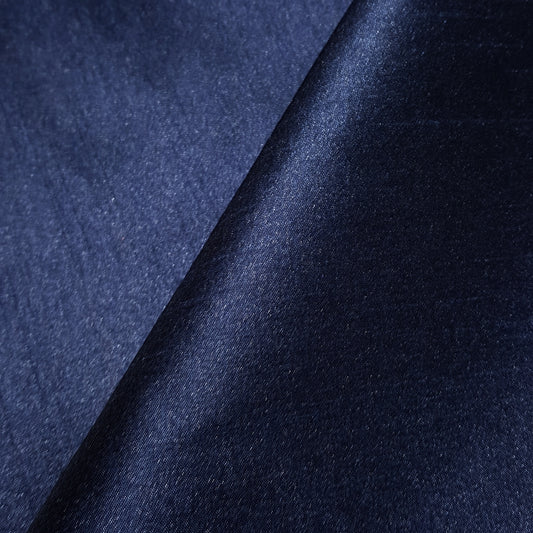BLUE NAVY FAUX SILK DUPIONI