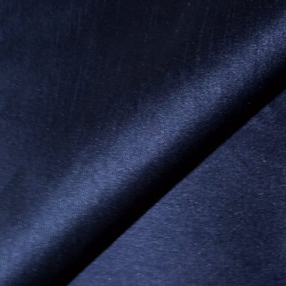 BLUE NAVY FAUX SILK DUPIONI