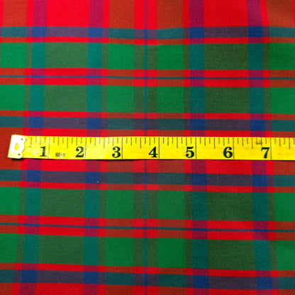 CHRISTMAS RIBBON PLAID TAFFETA