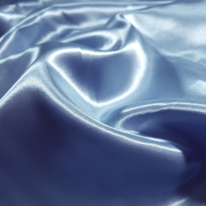 MEDIUM PLAIN SATIN GLOSSY BLUE ICE