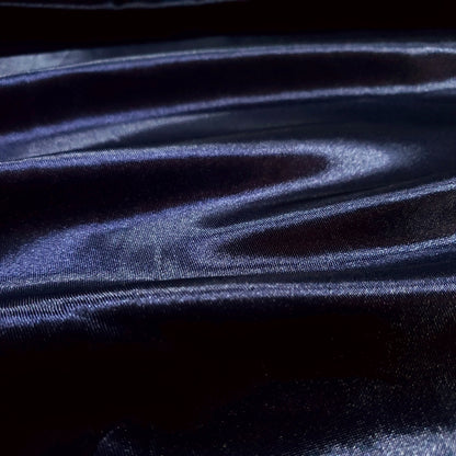 MEDIUM PLAIN SATIN GLOSSY BLUE NAVY