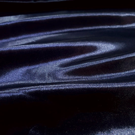 MEDIUM PLAIN SATIN GLOSSY BLUE NAVY