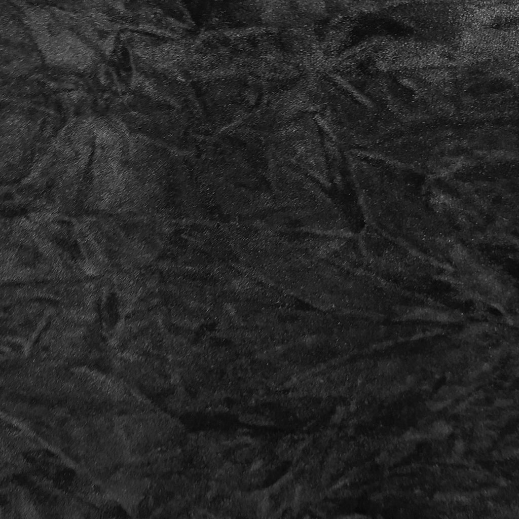 CRUSHED UPHOLSTERY VELVET BLACK