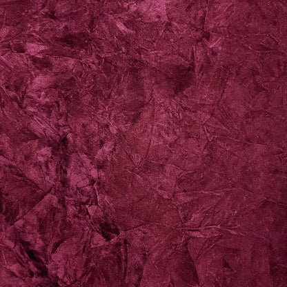 CRUSHED UPHOLSTERY VELVET BURGUNDY