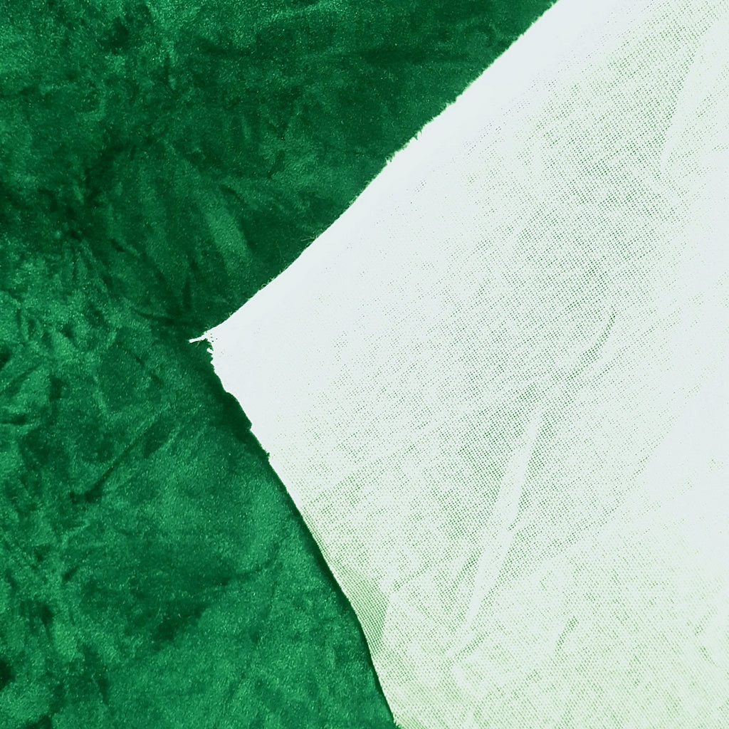 CRUSHED UPHOLSTERY VELVET GREEN