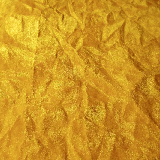 CRUSHED UPHOLSTERY VELVET YELLOW