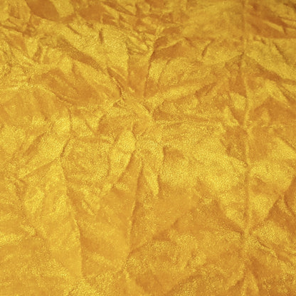 CRUSHED UPHOLSTERY VELVET YELLOW