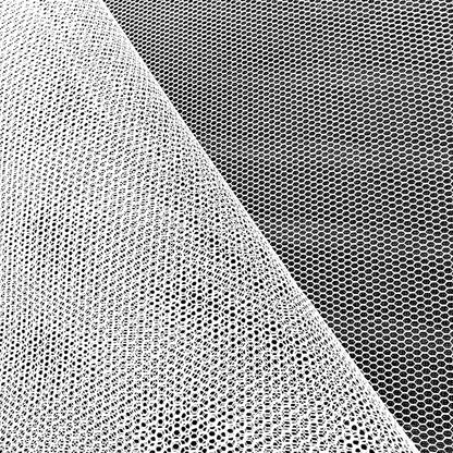 WHITE STIFF HARD NET