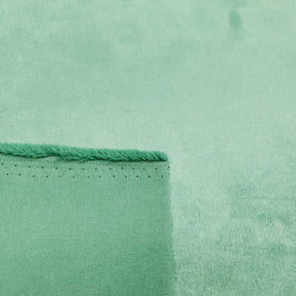 BRUSHED SUEDE UPHOLSTERY FABRIC MINT AQUA