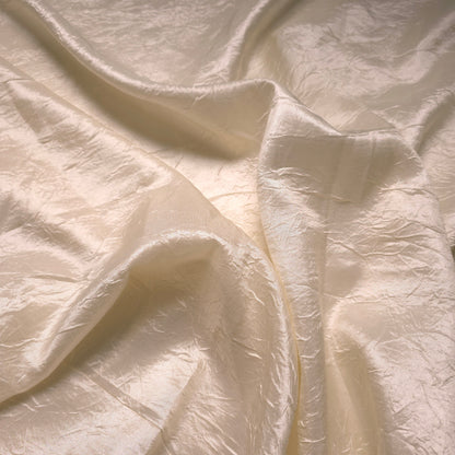 CRINKLE TAFFETA FABRIC IVORY