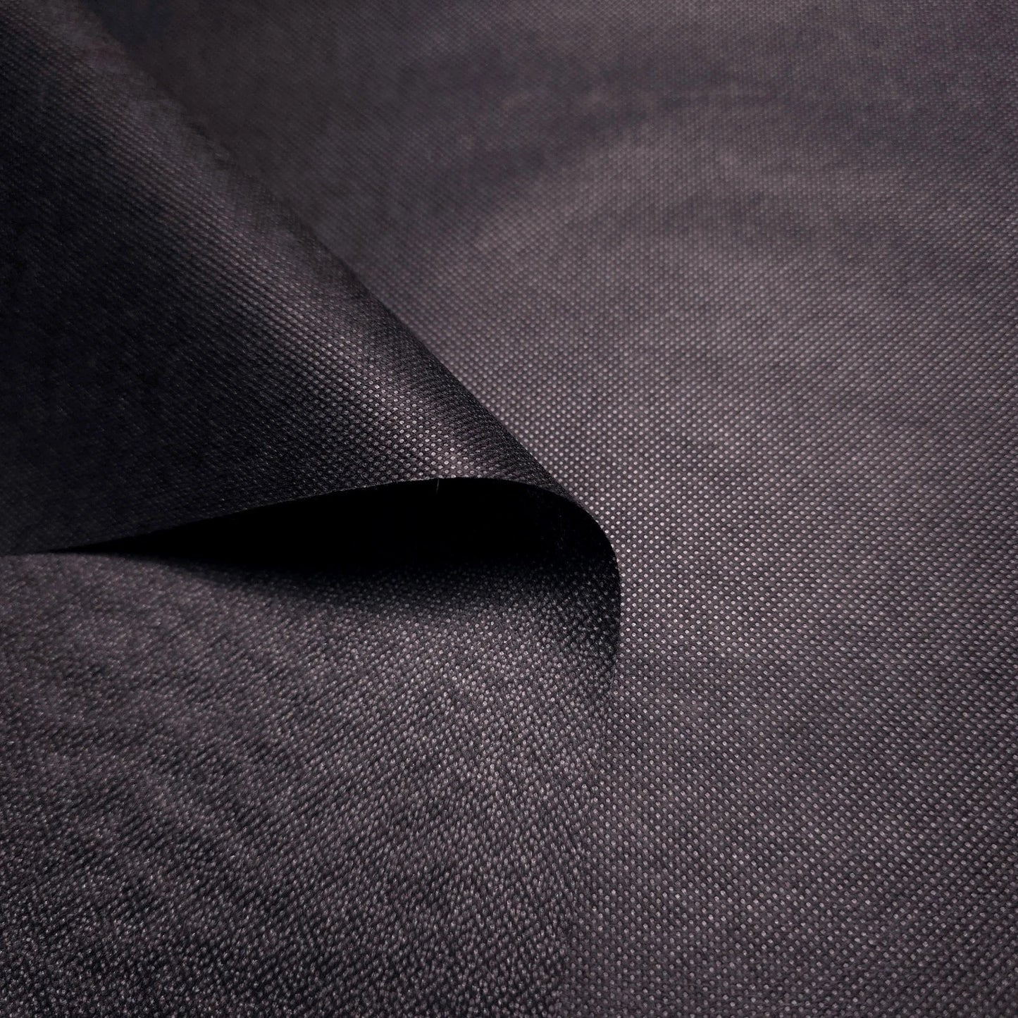 Black Woven Fusible Interfacing Fabric 58" BY THE YARD Crisp Stiff Stabilizer