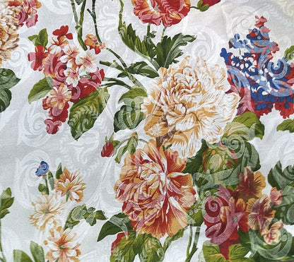 PROVINCIAL FLORALS DAMASK POLYCOTTON